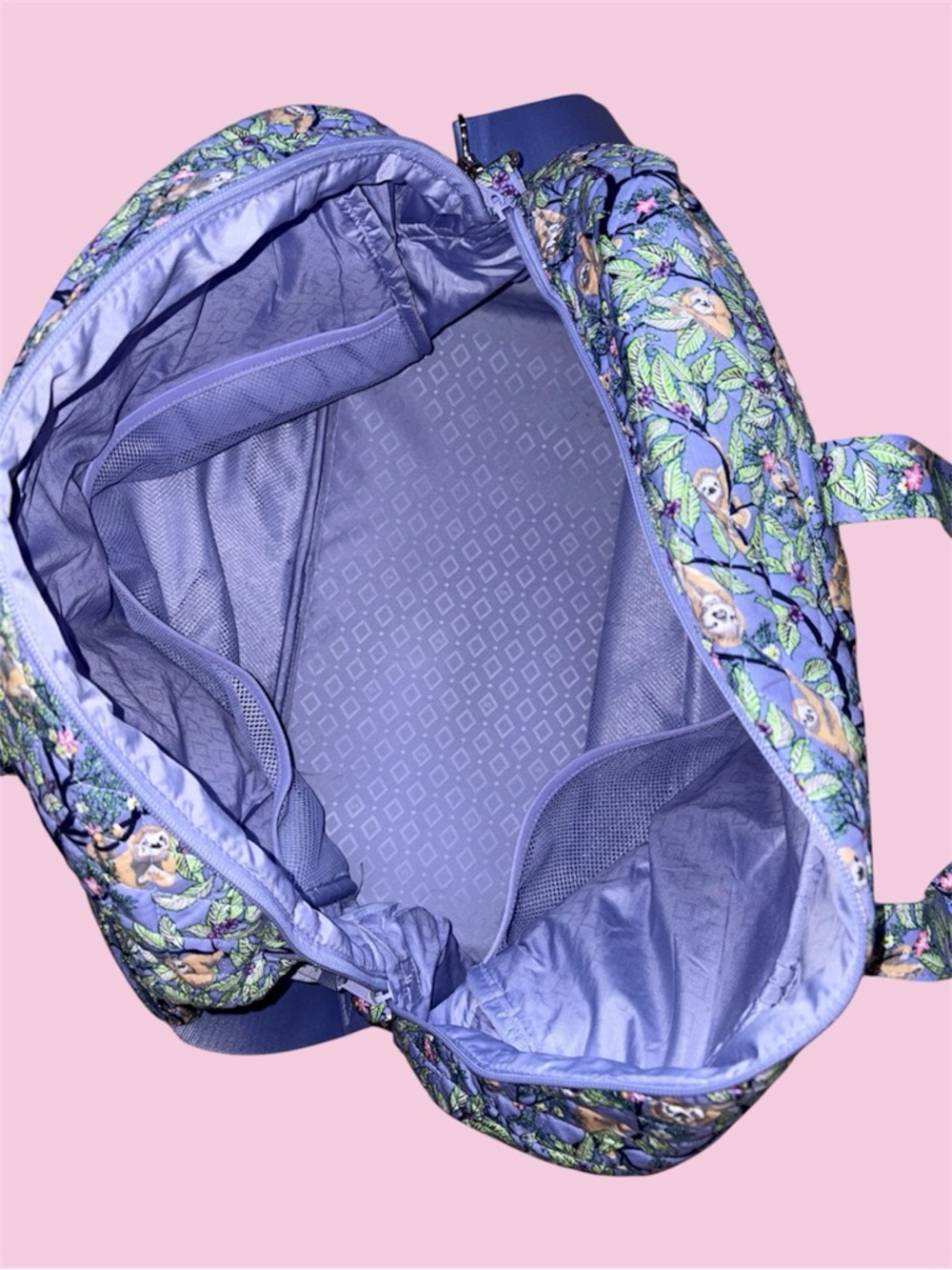 Vera Bradley Sloth Quilted Travel Bag - Picture 3 of 4